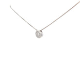 14k White Gold .50ct G VS2  Multi Diamond Cluster Solitaire Pendant